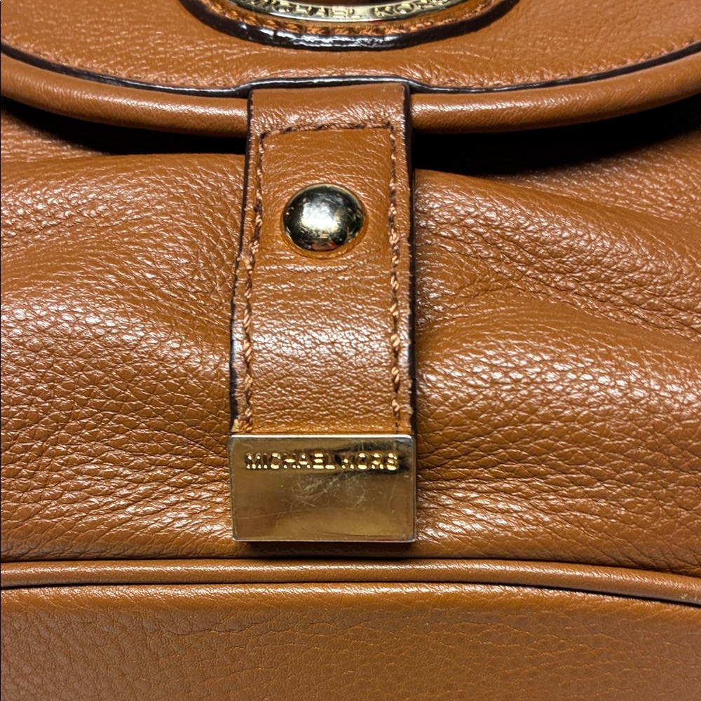 Michael Kors Leather Hobo Bag Luggage Brown - Picture 8 of 16